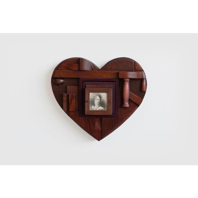 Max Neufeldt Heart College 1990c Dimensions: 12.75"high x 15" wide 3" deep Condition: Very good original vintage condition...