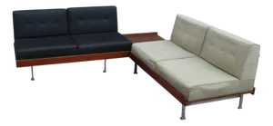 Modular Sofa with Coffee Table from Saporiti Italia, 1950, Set of 2