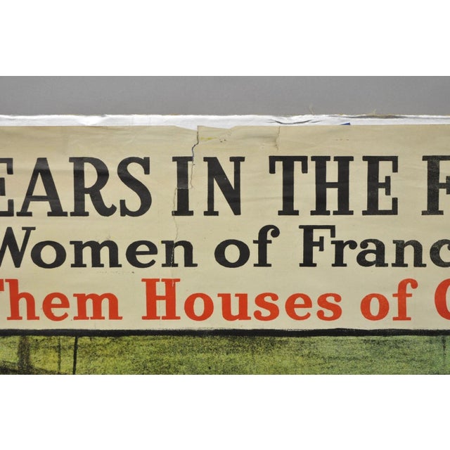 Original Vintage Ywca 1918 Wwi Poster 'Four Years in the Fight' by Lucien Jonas For Sale - Image 10 of 16
