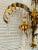 Hollywood Regency Vintage Italian Palm Tree Tole Sconce For Sale - Image 3 of 10