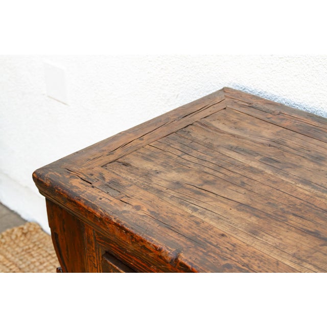 Antique Chinese Carved Six-Drawer Dresser For Sale - Image 4 of 12