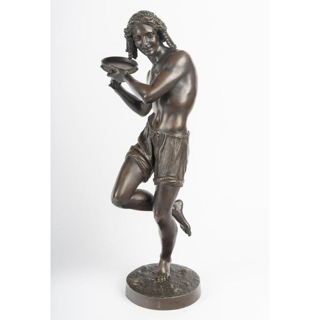 Sculptures of Neapolitan Dancers in Bronze from Francisque Duret, Set of 2 For Sale - Image 11 of 14