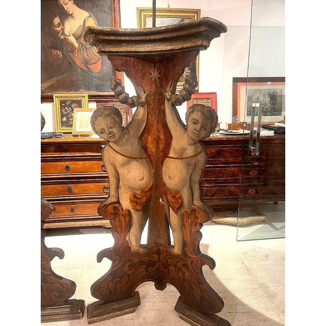 Italian Palace Candleholders, Set of 2 For Sale - Image 5 of 8