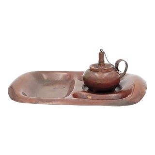 Gorham Copper Cigar Lighter and Tray, u.s.a. Circa 1880 For Sale