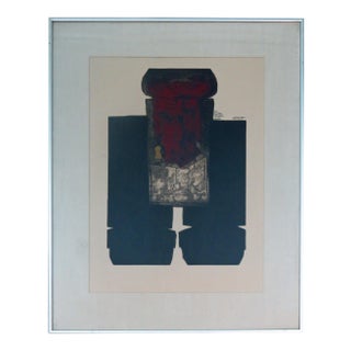 Dzevad Hozo Limited Edition Signed Aquatint Etching Gold Leaf "Double Shadow" For Sale