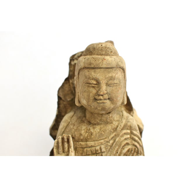 19th Century Stone Young Buddha Shakyamuni For Sale In Los Angeles - Image 6 of 14