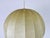 Plastic Mid-Century Round Cocoon Pendant Lamp, 1960s, Italy For Sale - Image 7 of 10