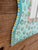 Turquoise 1990s Whimsical Hand-Painted Coastal Folk Art Fish Wall Mirror For Sale - Image 8 of 10