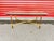 1980s 1980s Vintage Fluted Brass and Glass Rectangular Coffee or Cocktail Table For Sale - Image 5 of 6