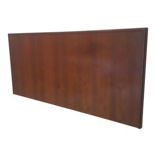 Kofod Larsen Style Danish Modern Teak Floating King Headboard For Sale