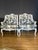 Set of 2 Victorian Style Armchairs in House of Hackney's Paradisa Linen For Sale - Image 4 of 4