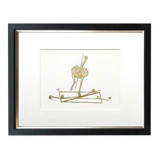 Max Ernst Original Lithograph Jack Sprat Could Eat No Fact 1970 Framed For Sale