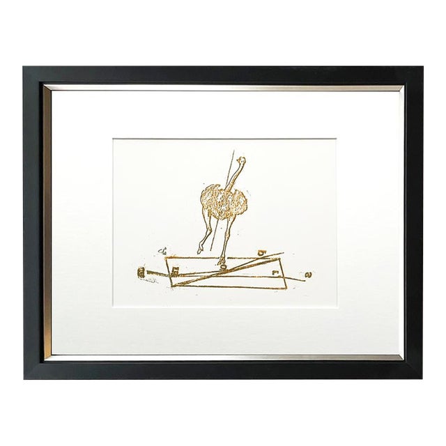 Max Ernst Original Lithograph Jack Sprat Could Eat No Fact 1970 Framed For Sale