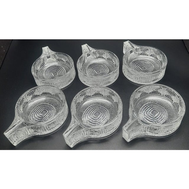 Mid 20th Century Mid 20th Century Stölzle-Oberglas "Party Puzzle" Bowls- Set of 6 For Sale - Image 5 of 11