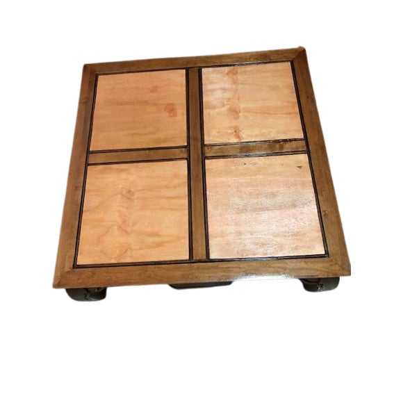 Crafted with a keen eye for detail, this square coffee table embodies the timeless elegance of the Ming style. The rich,...