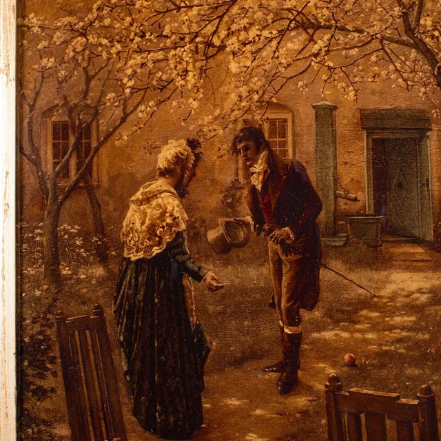 Antique Crystoleum Picture, German, Framed, Mezzotint Painting, Art, Victorian For Sale - Image 10 of 12