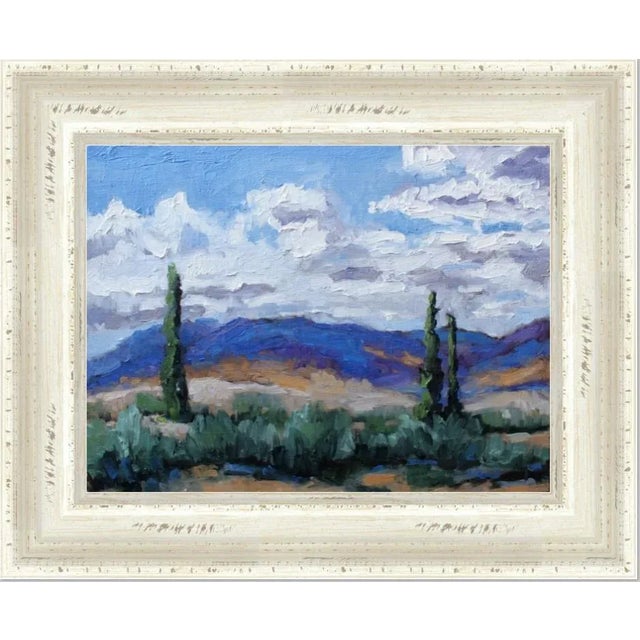 Southwest / Southwestern Cloudscape Oil Painting For Sale - Image 9 of 11