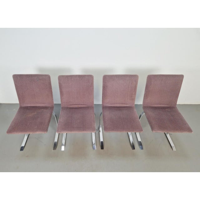 1970s Vintage Onda Chairs by Giovanni Offredi for Saporiti, Italy, 1970s, Set of 4 For Sale - Image 5 of 13