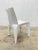 Riccardo Blumer & Matteo Borghi Bb Dining Chair in Matte White Leather Poliform For Sale - Image 9 of 12