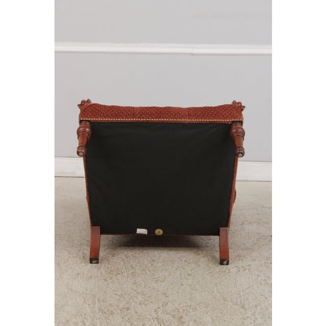 Stickley Leopold Upholstered Chair & Ottoman For Sale - Image 12 of 18