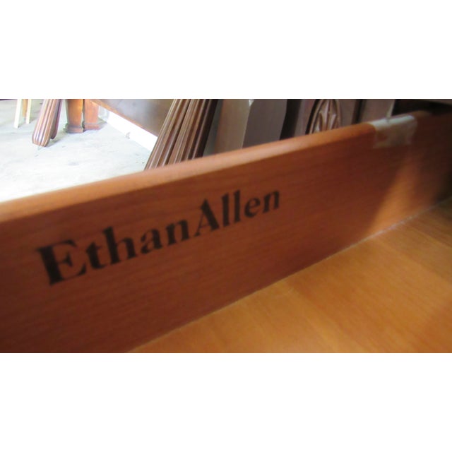1980s 1980s Ethan Allen Georgian Court Cherry Nightstand Table For Sale - Image 5 of 10