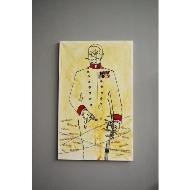 Modern Austrian General, 1970s, Oil on Canvas For Sale - Image 9 of 9