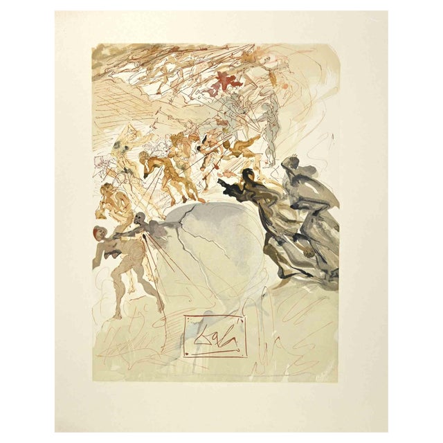 Salvador Dali, The Lustful, Woodcut, 1963 For Sale