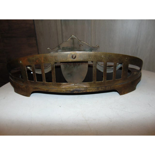 Art Nouveau Brass & Ash Pan or Letter Base, 1890s For Sale - Image 9 of 10