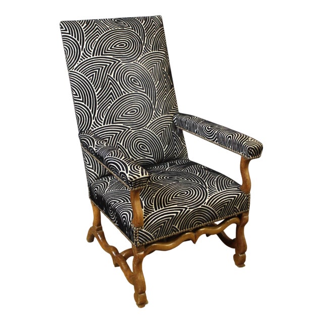 Louis XIV Armchair in Walnut, 18th Century For Sale
