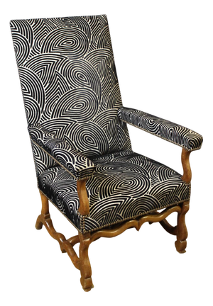 Louis XIV Armchair in Walnut, 18th Century