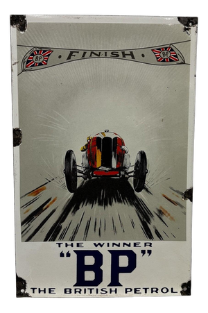 Bp Petrol Advertising Heavy Enamel Sign