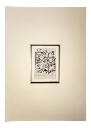Gabriele Galantara, Study for the Donkey, Pencil and China Ink, 1905