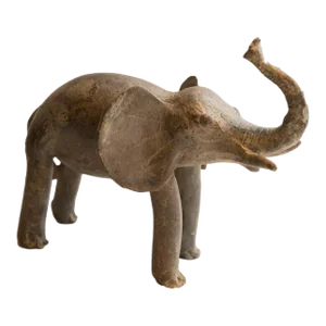 Intage African Elephant Sculpture