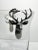 Vagabond House Antler Deer Head Stag Pewter & Glass Ice Champagne Bucket For Sale In Dallas - Image 6 of 8