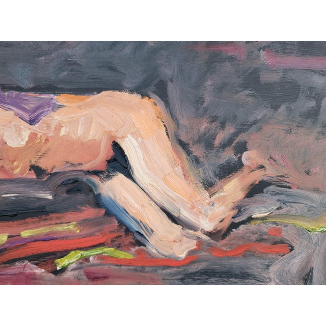 Nude Abstract Expressionist Painting by Lundy Siegriest For Sale - Image 4 of 12
