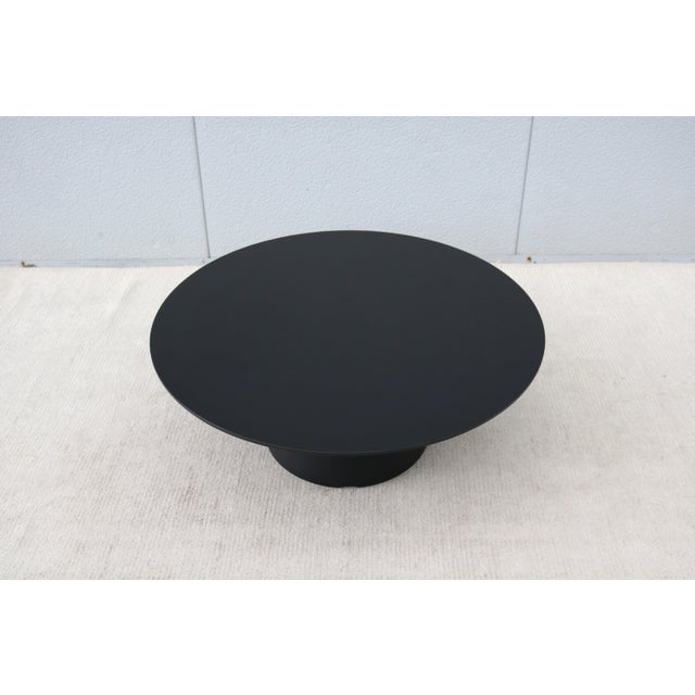 Contemporary Minimalist Piergiorgio Cazzaniga for Andreu World Reverse Round Occasional Table For Sale - Image 3 of 15