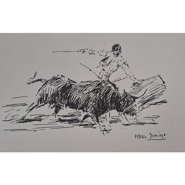 Roberto Domingo y Fallola (1883-1956) Armillita, in a natural pass Engraving Signed in the plate Sheet size: approximately...