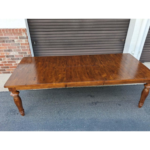 Dining Table Rustic Farmhouse Style With 24" Butterfly Leaf. For Sale - Image 14 of 18