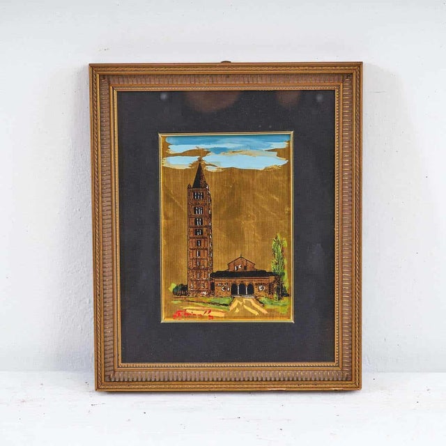 G. Farinella, Painting on Gold Leaf, 2000s, Wood For Sale - Image 6 of 6