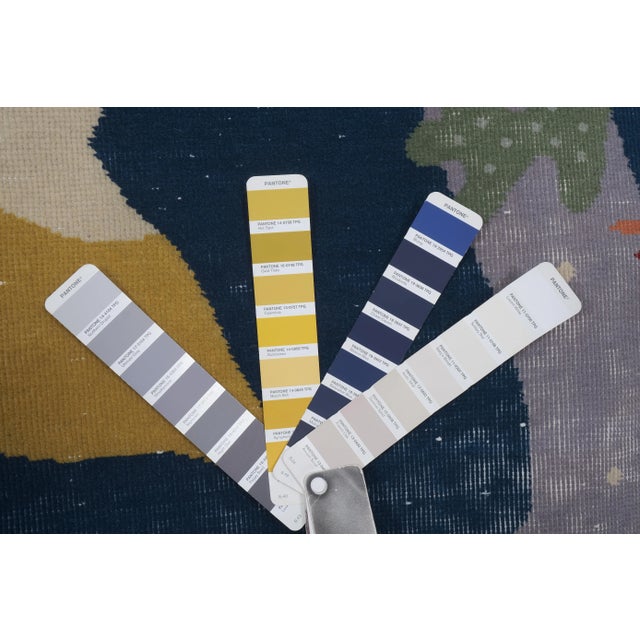 Handknotted Turkish Dolphin Pictorial Rug 3'11'' X 5'10'' For Sale - Image 12 of 12