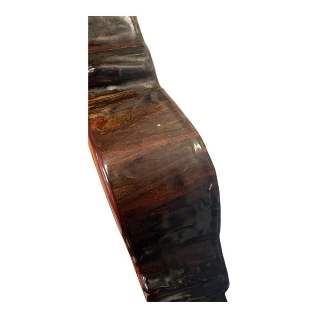 Vintage Sculptural Live-Edge Wood Wall Clock With Organic Tree Form For Sale - Image 10 of 11