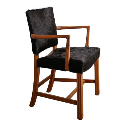 Early Mid-Century Modern Danish Red Wooden Model 3758A Chair by Kaare Klint for Rud Rasmussen, 1930s For Sale