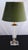 Vintage Acrylic Glass Fabric Shade Table Lamp, 1980s For Sale - Image 10 of 16
