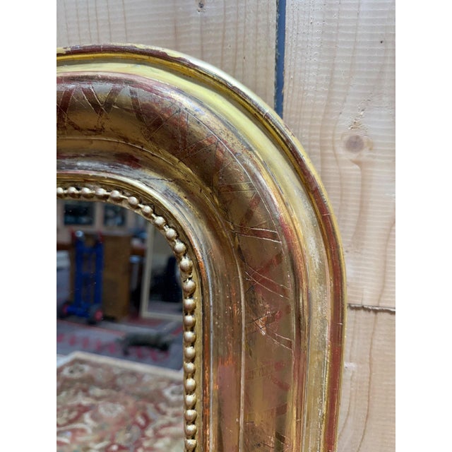 Louis Philippe Mirror in Wood Frame For Sale - Image 4 of 7