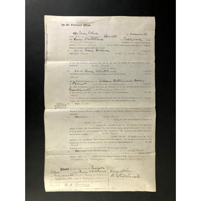 A Vintage 1867 English Document on parchment, with all the stamps & seals of the British Legal system. Beautifully...