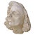 Expressive White Bust of a Man with Mustache and Long Hair, 1960s, Clay For Sale - Image 10 of 10