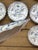 1950s Hand-Painted Weimar Germany Blue & White Oyster Plates | Complete Matched Grandmillenial Collection - Set of 12 For Sale In Louisville - Image 6 of 12