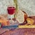 Early 20th Century Stupendous Set of 2 Vintage Unstretched Oil/Canvas Still Life's of Fruit Bread & Wine For Sale - Image 9 of 9
