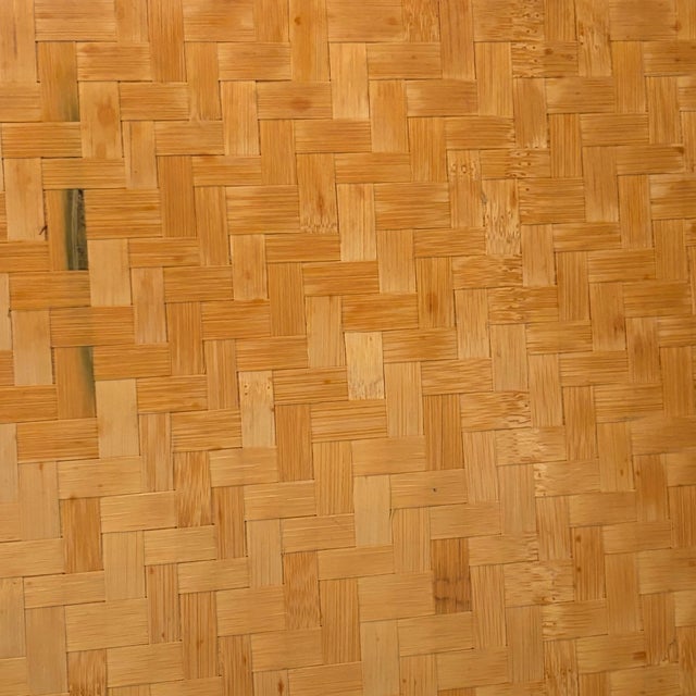 1960s Bamboo & Rattan Tiki Tray For Sale - Image 9 of 12