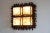 Modern Tropical Wall Lamp in Wood and Fabric, 1970s. For Sale - Image 6 of 9